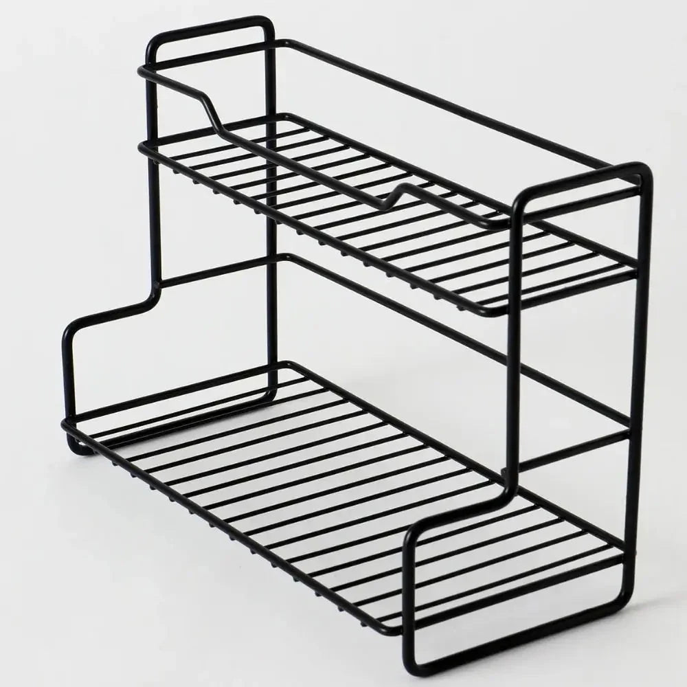 Modern Kitchen Organizer Shelf Waterproof Double-layer Kitchen Storage Stand The Max Mall