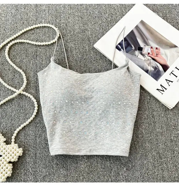 Women's Backless Tank Top - Pure Desire Slim Fit Bustier Base Layer for Ages 18-24