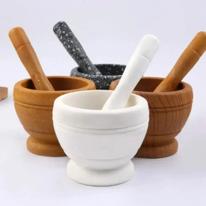 Manual Mortar & Pestle Set - Kitchen Spice and Herb Grinder The Max Mall
