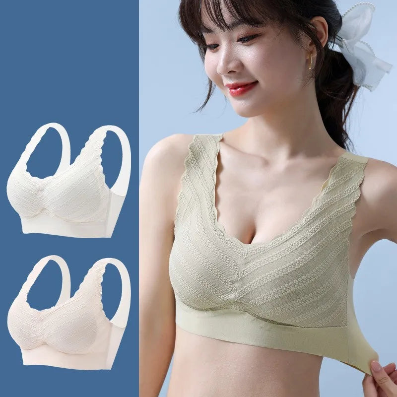 Seamless Wireless Push-Up Bra