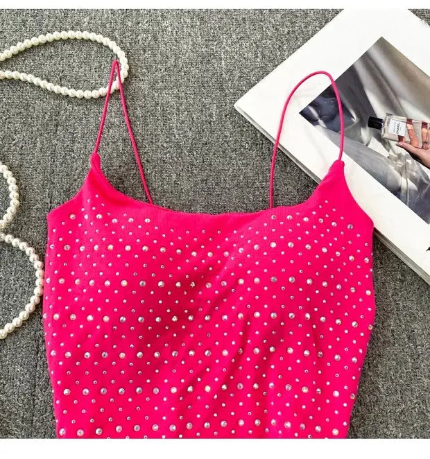 Women's Backless Tank Top - Pure Desire Slim Fit Bustier Base Layer for Ages 18-24