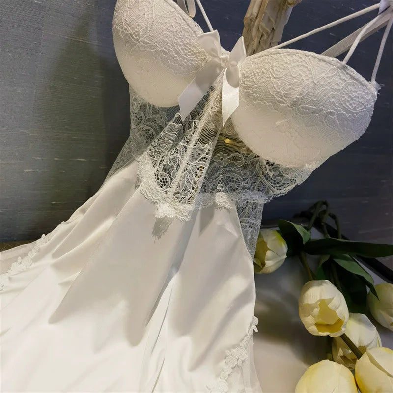 Sexy Chemise Nightgown Summer Women Sleepwear Nighty