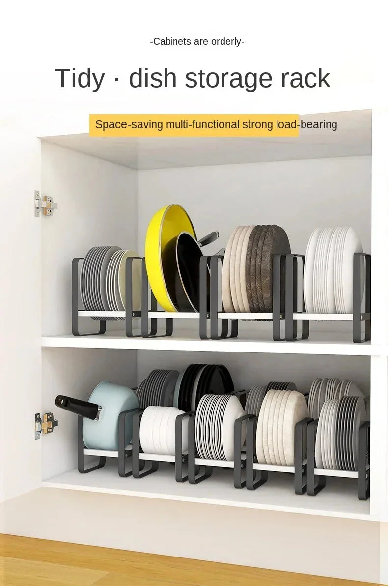 Kitchen Cabinet Plate Organizer - Multi-Function Dish Storage Rack The Max Mall