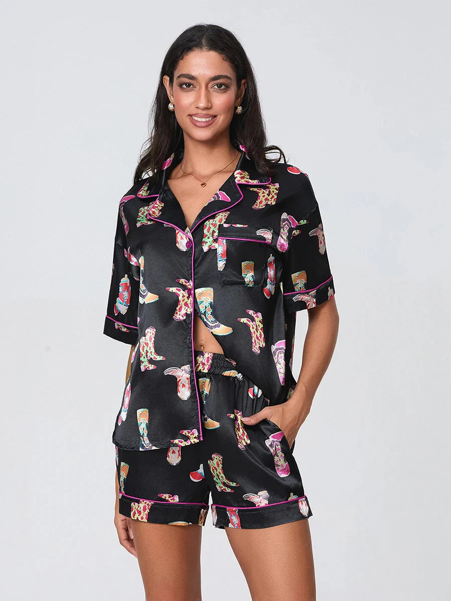 hirigin Summer Pajama Set - Cute Print hirigin