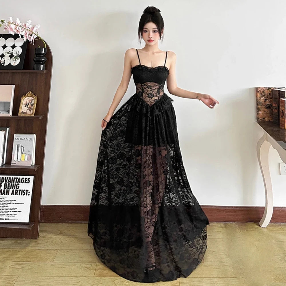 SylCue Sexy V-Neck Sheath Dress - Ankle Length Club Dress