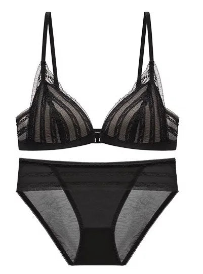 YUQI Push-Up V-Shape Bra Set