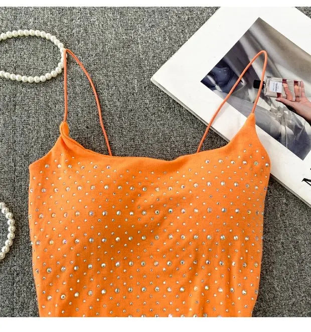 Women's Backless Tank Top - Pure Desire Slim Fit Bustier Base Layer for Ages 18-24