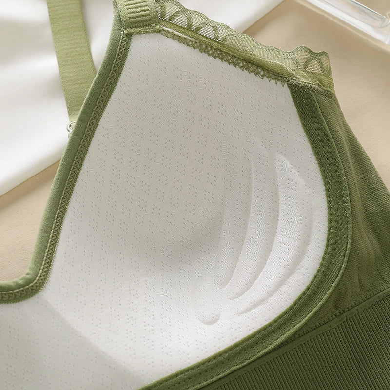 Women's Wireless Seamless Bra & Brief Set - 3/4 Cup Everyday Lingerie M-2XL