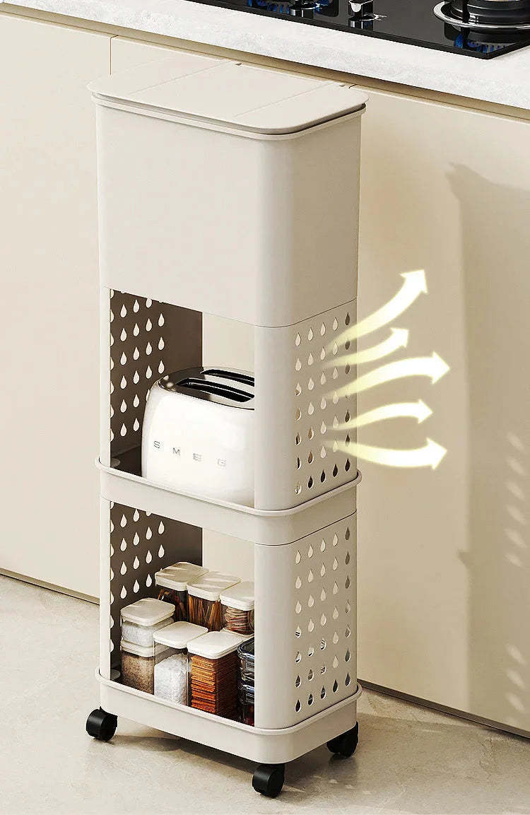 3 Layers Durability Plastic Waste Container with Modern Look The Max Mall