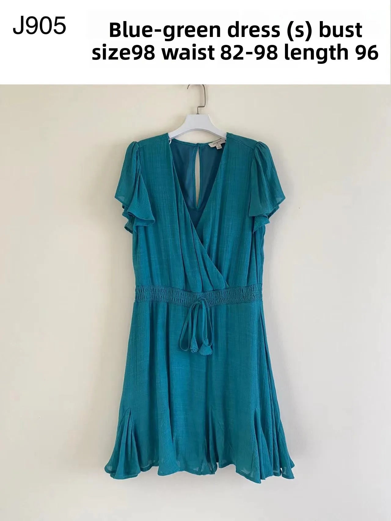 Summer A-Line V-Neck Dress with Irregular Hem