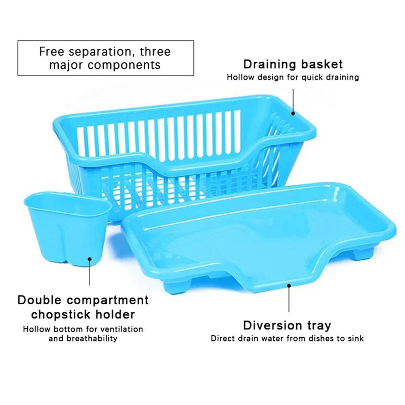Kitchen Drainage Rack With Drainer Board Countertop Utensils Plates The Max Mall