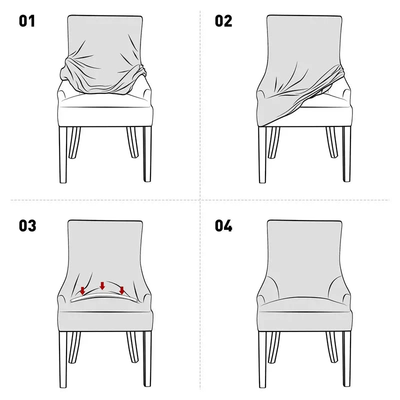 Yupartex Stretch Chair Cover - Jacquard Spandex Slipcover The Max Mall