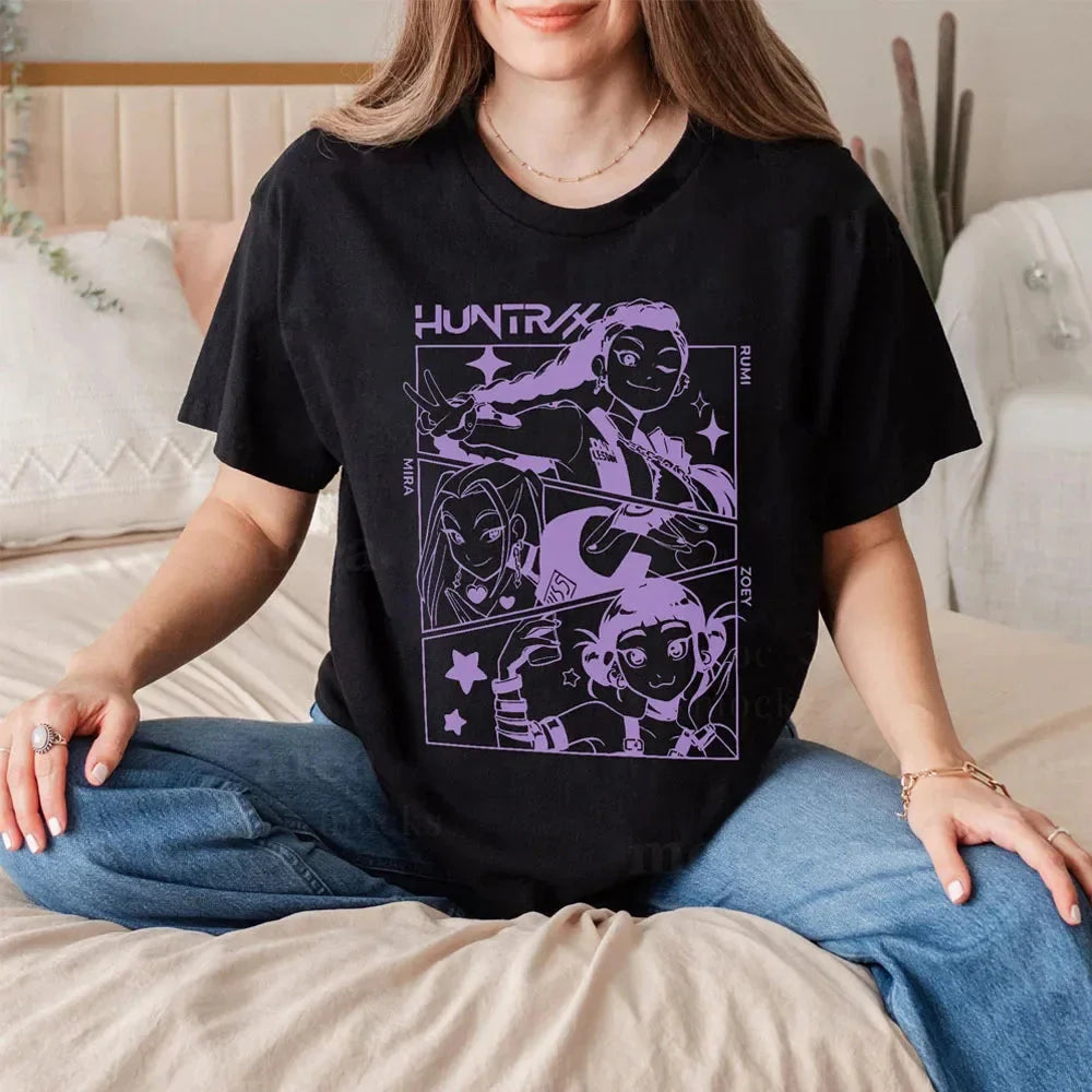 Casual Letter Print T-Shirt - Summer Polyester Tee The Max Mall