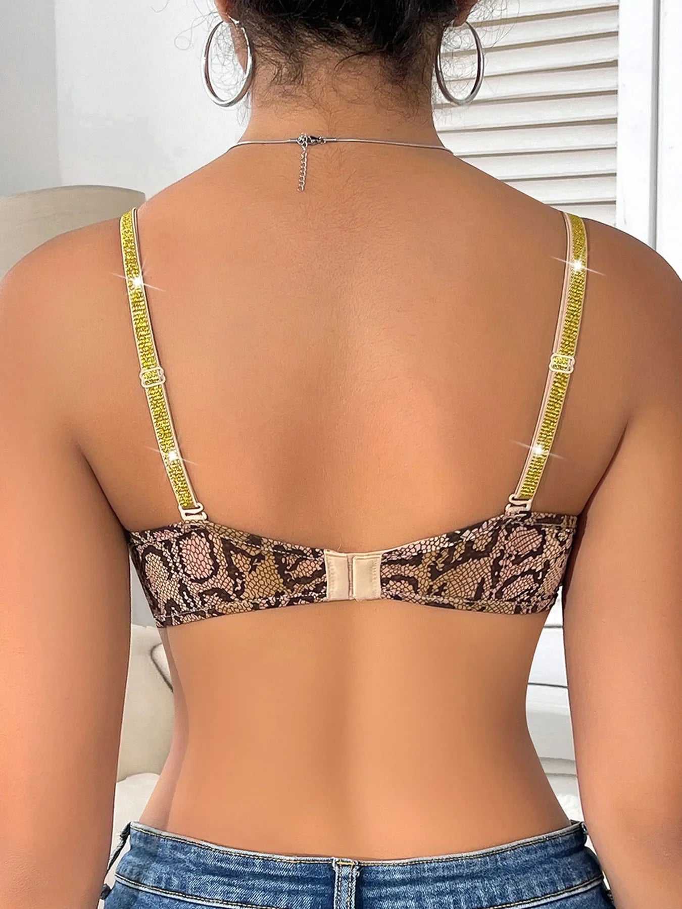 Push-Up Plunge Bra - Animal Print