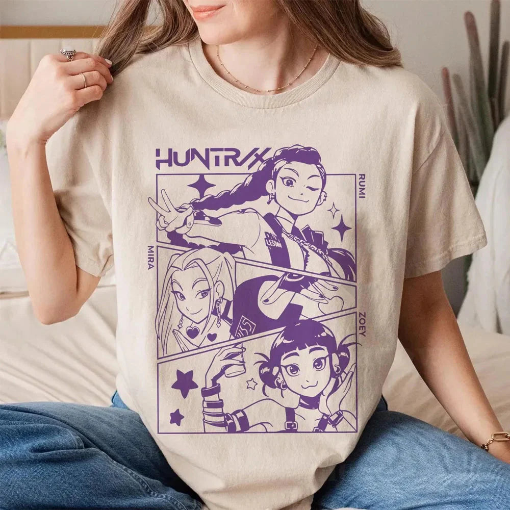 Casual Letter Print T-Shirt - Summer Polyester Tee The Max Mall