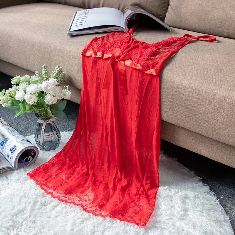 FULSURPRIS Women's Sexy Mini Nightgown - V-Neck Sleeveless Summer Sleep Dress