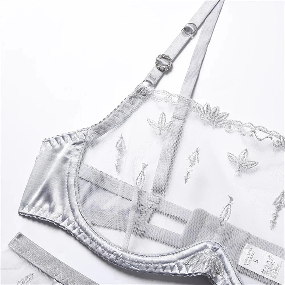 Miflame-Lingerie Women's see-through bra set The Max Mall
