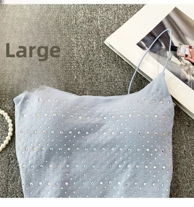 Women's Backless Tank Top - Pure Desire Slim Fit Bustier Base Layer for Ages 18-24