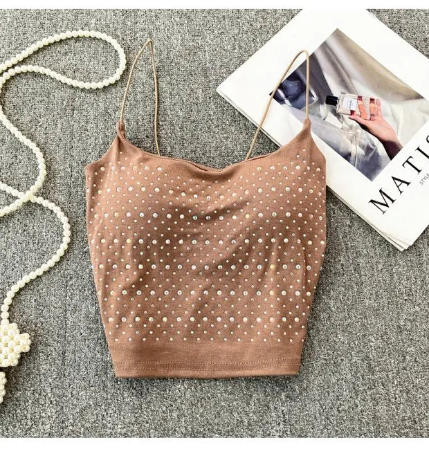 Women's Backless Tank Top - Pure Desire Slim Fit Bustier Base Layer for Ages 18-24