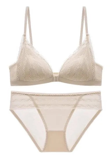 YUQI Push-Up V-Shape Bra Set