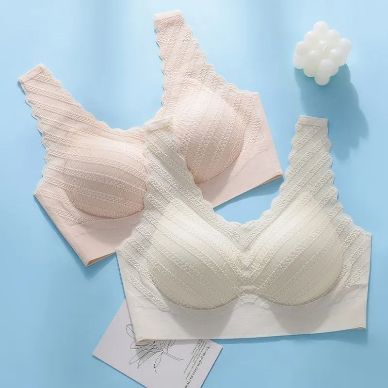 Seamless Wireless Push-Up Bra