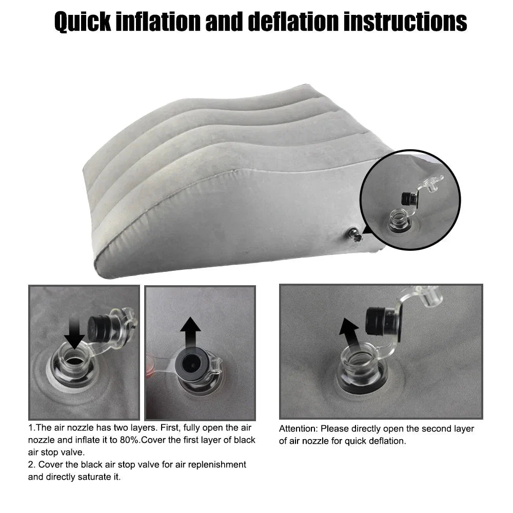 Inflatable Leg Pillow Wedge Pillow Knee Cushion For Travel The Max Mall