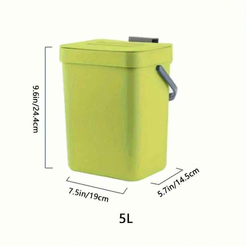 Kitchen Waste Bin Household Countertop Container with Lid for Rubbish Composter The Max Mall