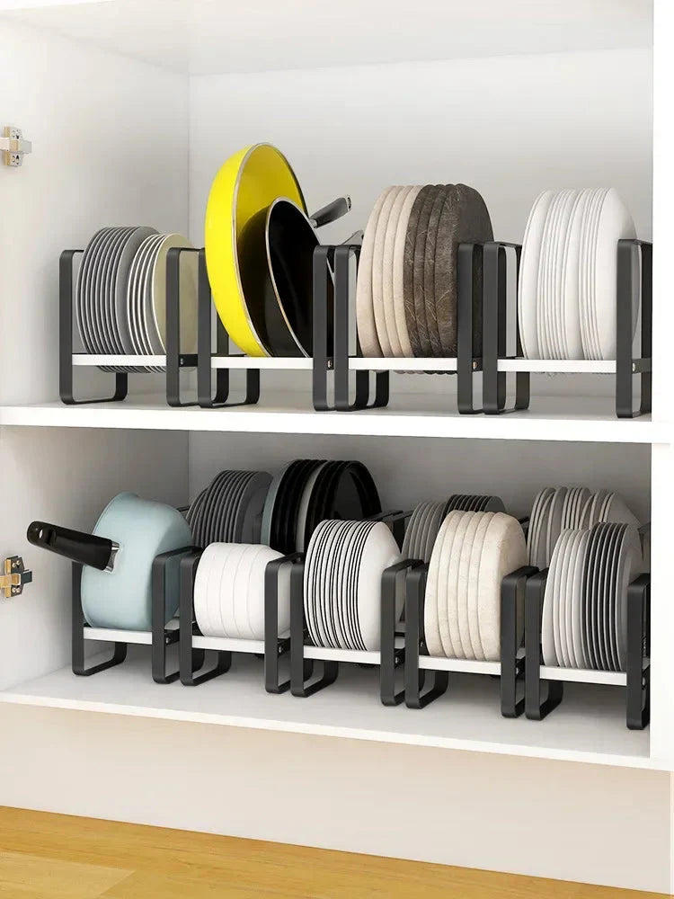 Kitchen Cabinet Plate Organizer - Multi-Function Dish Storage Rack The Max Mall