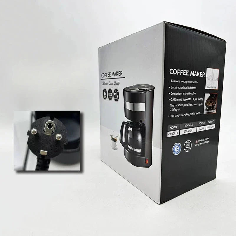 Household Small American Drip Coffee Maker Fully Automatic Tea Maker Portable The Max Mall
