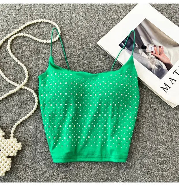 Women's Backless Tank Top - Pure Desire Slim Fit Bustier Base Layer for Ages 18-24