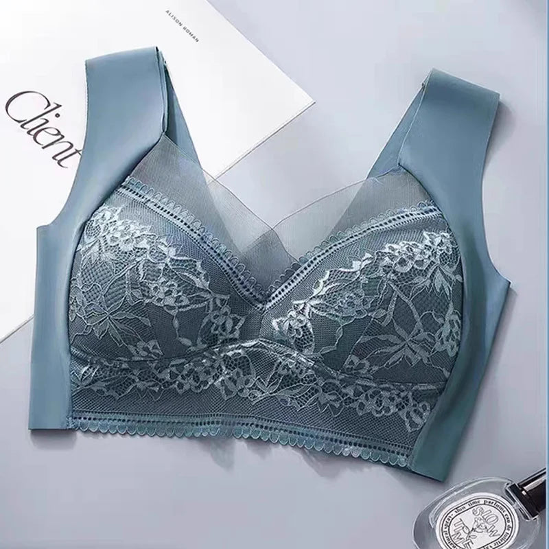 Womens Lace Bra Perspective Bralette Push Up