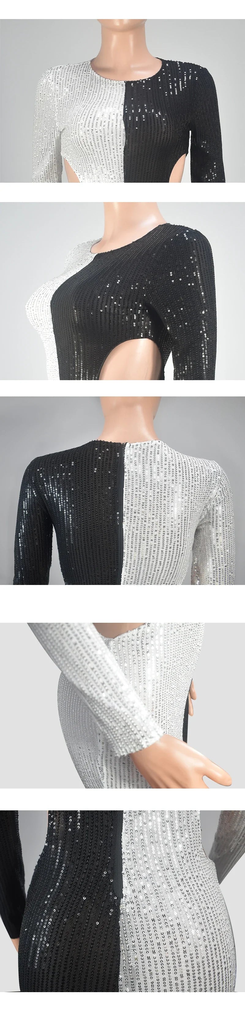 PDMCMS Women's Sequin Mini Dress - Sleeveless A-Line O-Neck Party Club Dress Spring/Summer 2024