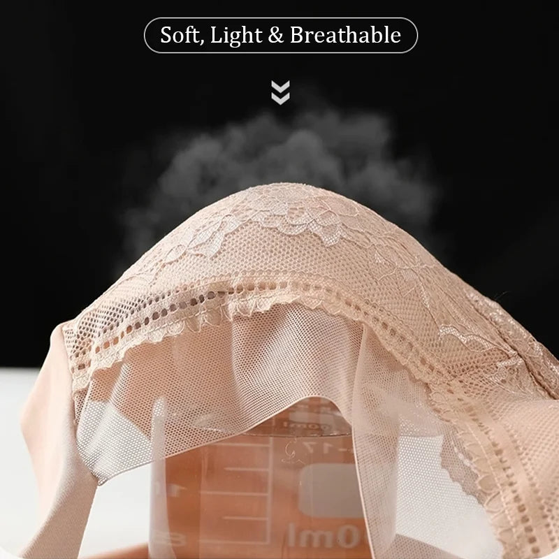 Womens Lace Bra Perspective Bralette Push Up