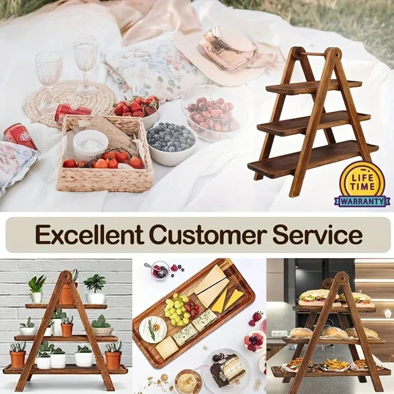 3 Tier Serving Tray Three Tiered Cupcake Stand Rectangle The Max Mall