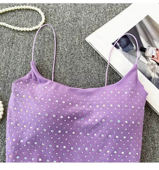 Women's Backless Tank Top - Pure Desire Slim Fit Bustier Base Layer for Ages 18-24