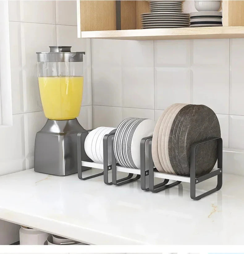 Kitchen Cabinet Plate Organizer - Multi-Function Dish Storage Rack The Max Mall