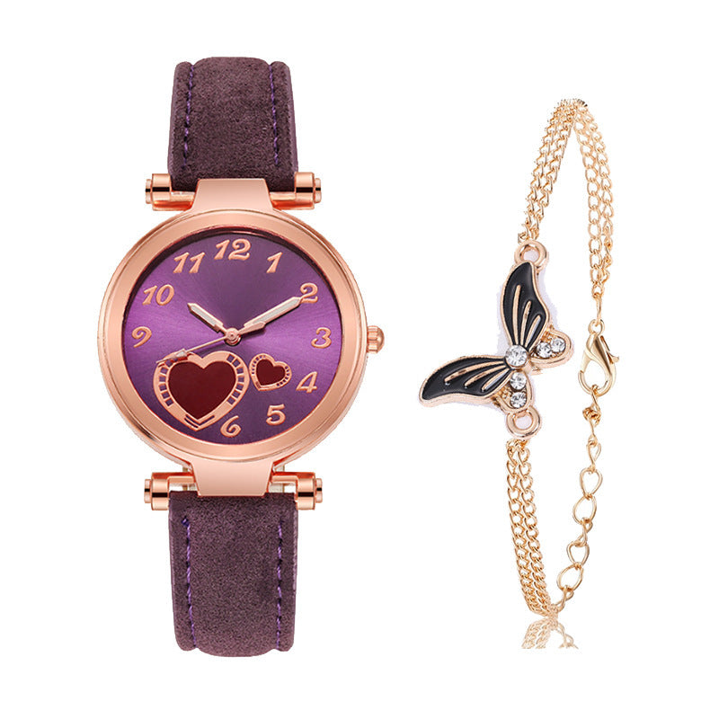 Retro Round Dial Watch - Rose Gold Clasp The Max Mall