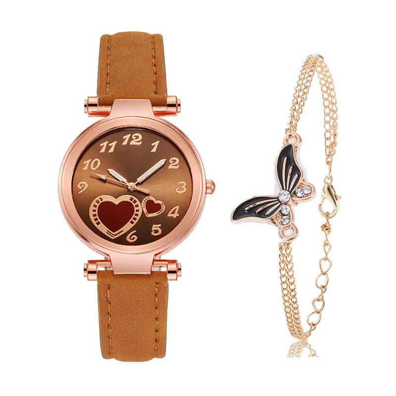 Retro Round Dial Watch - Rose Gold Clasp The Max Mall